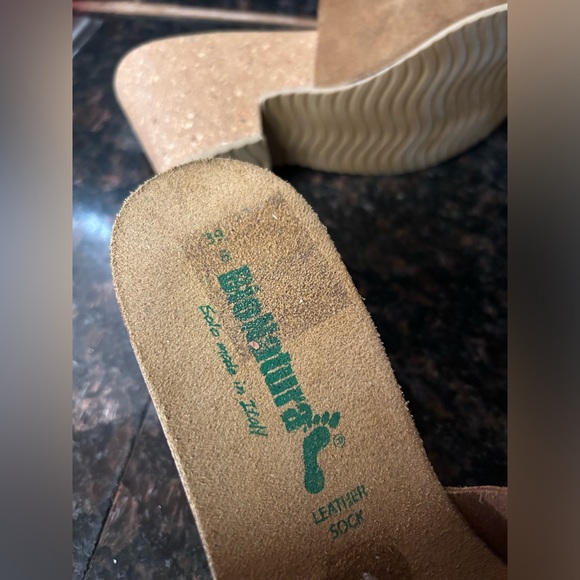 Bio Natura leather slides platform sandals Italy size 9 - Picture 6 of 7
